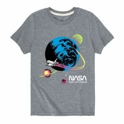 Licensed Character Boys 8-20 NASA Flight Graphic Tee Grey -Licensed Character Shop unnamed file 14488