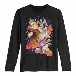 Licensed Character Boys 8-20 Popcorn Corgi Collage Long Sleeve Tee