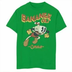 Licensed Character Boys 8-20 The Cuphead Show Bananar Oil Cuphead Tee