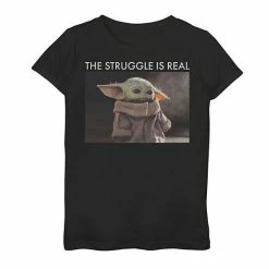 Licensed Character Girls 7-16 Star Wars Baby Yoda Meme Tee