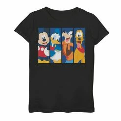 Licensed Character Disney's Mickey Mouse Girls 7-16 Bro Time Panels Graphic Tee