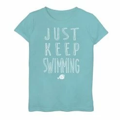 Licensed Character Girls 7-16 Disney/Pixar's Finding Dory Keep Swimming Outline Tee