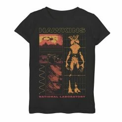 Licensed Character Girls 7-16 Netflix Stranger Things Demogorgon Schematic Graphic Tee