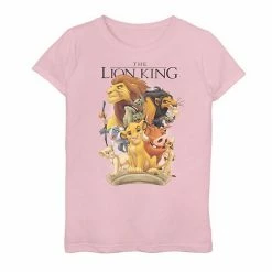 Licensed Character Disney's The Lion King Girls 7-16 Pride Land Group Shot Tee