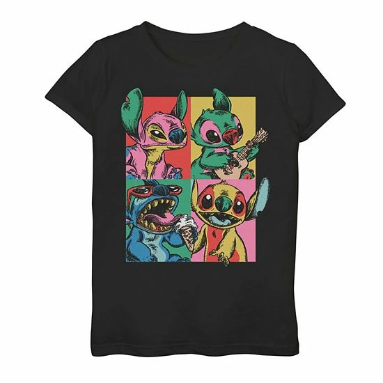 Licensed Character Disney's Lilo & Stitch Girls 7-16 Pop Art Box Up Graphic Tee 3 Licensed Character Disney's Lilo & Stitch Girls 7-16 Pop Art Box Up Graphic Tee