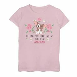 Licensed Character Girls 7-16 Gremlins Gizmo Dangerously Cute Faux Stitched Graphic Tee