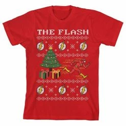 Licensed Character Boys 8-20 The Flash Christmas Graphic Tee