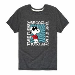 Licensed Character Boys 8-20 Peanuts Snoopy Be Cool Graphic Tee