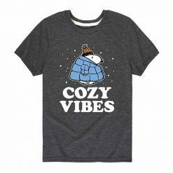 Licensed Character Boys 8-20 Peanuts Cozy Vibes Snoopy Graphic Tee