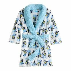 Licensed Character Toddler Bluey "Jumping Bluey" Plush Bath Robe