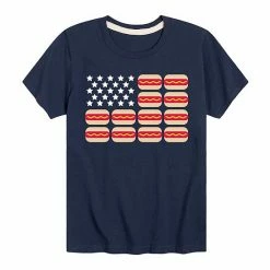 Licensed Character Boys 8-20 USA Hot Dog Flag Graphic Tee