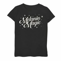 Licensed Character Girls 7-16 Melanin Magic Text Tee