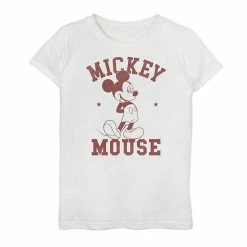Licensed Character Disney's Mickey Mouse Girls 6-16 1928 Maroon Portrait Top