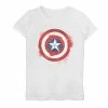 Licensed Character Girls 7-16 Marvel Captain America Shield Spray Painted Logo Tee -Licensed Character Shop unnamed file 14655