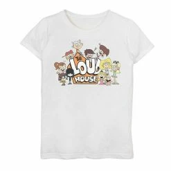 Licensed Character Girls 7-16 The Loud House Group Logo Tee
