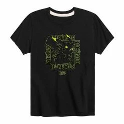 Licensed Character Boys 8-20 Pokemon Pikachu Battle Mode Graphic Tee