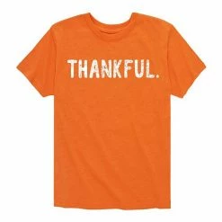 Licensed Character Boys 8-20 Thankful Graphic Tee Orange