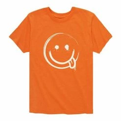 Licensed Character Boys 8-20 Splatter Happy Face Graphic Tee