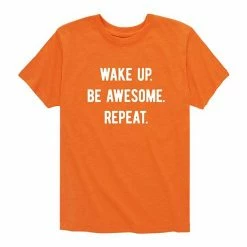 Licensed Character Boys 8-20 Wake Up Be Awesome Graphic Tee