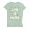 Licensed Character Girls 7-16 Life Is Sweet Surrounded By Ice Cream Design Graphic Tee -Licensed Character Shop unnamed file 14689