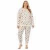 Licensed Character Plus Size Disney’s Mickey Mouse Long Sleeve Pajama Top & Banded Bottom Pajama Pants Set -Licensed Character Shop unnamed file 1469