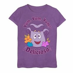 Licensed Character Girls 7-16 Dora The Explorer Backpack Delicious Tee