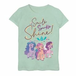 Licensed Character Girls 7-16 My Little Pony Smile Sparkle Shine Graphic Tee