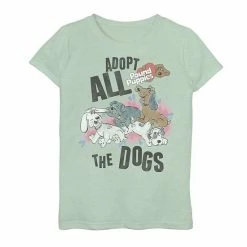 Licensed Character Girls 7-16 Pound Puppies Adopt All The Dogs Graphic Tee
