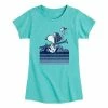 Licensed Character Girls 7-16 Peanuts Snoopy Woodstock Ski Tee Blue -Licensed Character Shop unnamed file 14702