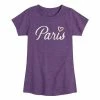 Licensed Character Girls 7-16 Paris France Heart Graphic Tee -Licensed Character Shop unnamed file 14718