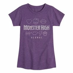 Alternative view of Licensed Character Girls 7-16 Monster High Alumni Icons Graphic Tee Purple