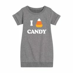 Licensed Character Girls 7-16 I Love Candy Fleece Graphic Dress
