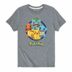 Licensed Character Boys 8-20 Pokemon Characters Group Graphic Tee