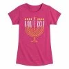 Licensed Character Girls 7-16 Hanukkah Menorah Graphic Tee Purple -Licensed Character Shop unnamed file 14756