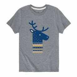 Licensed Character Boys 8-20 Winter Nordic Deer Graphic Tee