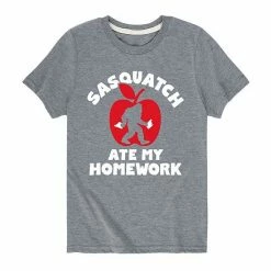 Licensed Character Boys 8-20 Sasquatch Ate My Homework Graphic Tee