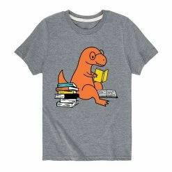 Licensed Character Boys 8-20 Dinosaur Reading Graphic Tee