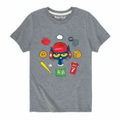 Licensed Character Boys 8-20 Pete The Cat Baseball Stuff Graphic Tee