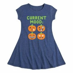 Licensed Character Girls 7-16 Current Mood Pumpkins Graphic Dress