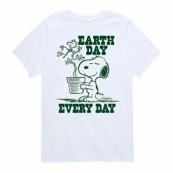 Licensed Character Boys 8-20 Peanuts Earth Day Every Day Graphic Tee