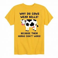 Licensed Character Boys 8-20 Why Do Cows Wear Bells Graphic Tee