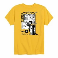 Licensed Character Boys 8-20 Pokemon Pikachu Manga Graphic Tee