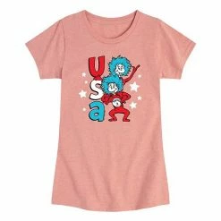 Licensed Character Girls 7-16 Dr. Seuss USA Things Graphic Tee