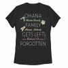 Licensed Character Disney's Lilo & Stitch Juniors' Ohana Means Family Graphic Tee Black -Licensed Character Shop unnamed file 14877