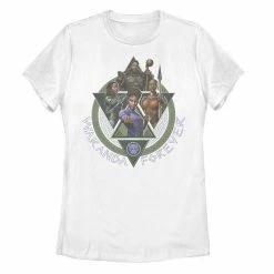 Licensed Character Juniors' Marvel Black Panther: Wakanda Forever Squad Triangles Portrait Graphic Tee -Licensed Character Shop unnamed file 14882