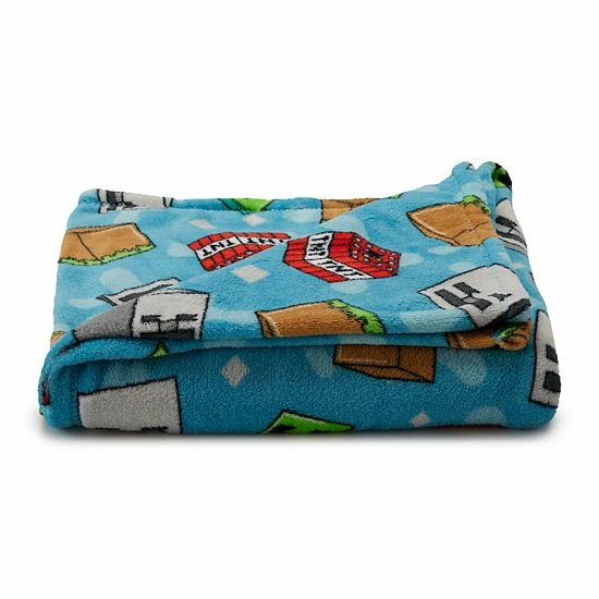 Licensed Character Minecraft 46" X 60" Throw Blanket 3 Licensed Character Minecraft 46" X 60" Throw Blanket