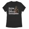 Licensed Character Juniors' Stranger Things Hopper "Mornings Are For Coffee And Contemplation" Graphic Tee -Licensed Character Shop unnamed file 14946