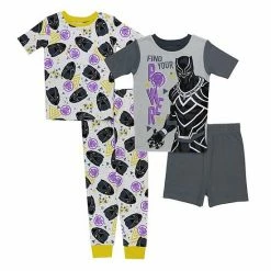 Licensed Character Boys 4-10 Marvel Avengers "Find Your Power" Tops, Shorts & Pants Pajama Set