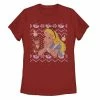 Licensed Character Disney's Alice In Wonderland Juniors' Ugly Christmas Sweater Tee