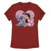 Licensed Character Juniors' Disney's Lilo & Stitch Valentine's Day Kiss Graphic Tee -Licensed Character Shop unnamed file 14997